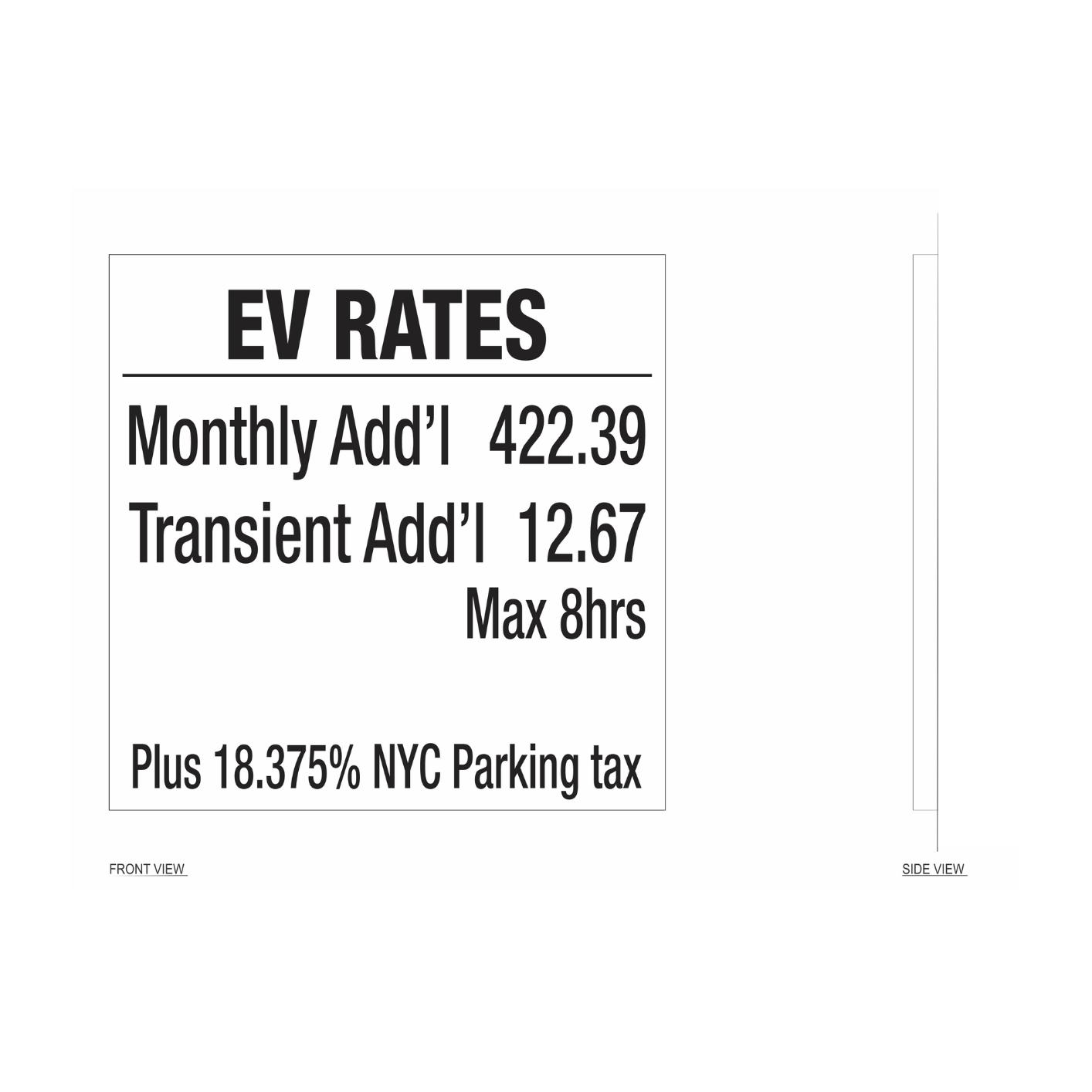 EV Rate Board