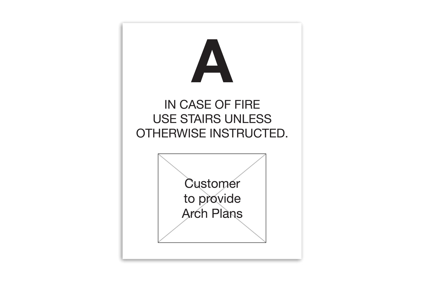 In Case of Fire ID TCO Vertical