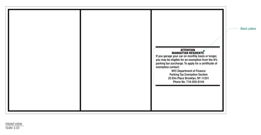 Rate Board Decal - Full Right Panel