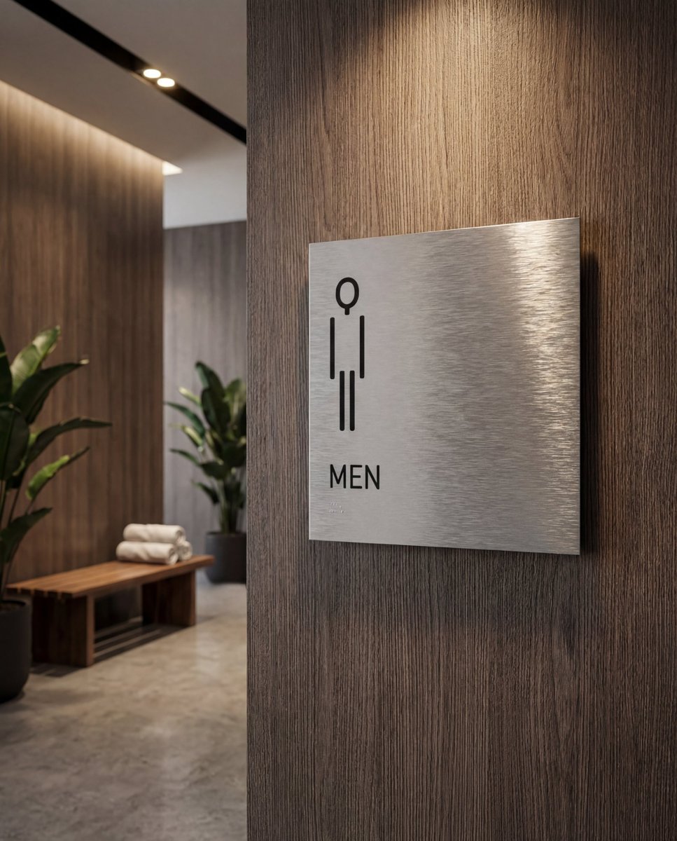 ADA Restroom Sign — Men (Test)
